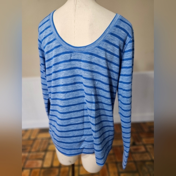 BAKU Striped Shirt, Blue, Size 1X, NWT! - Picture 3 of 5